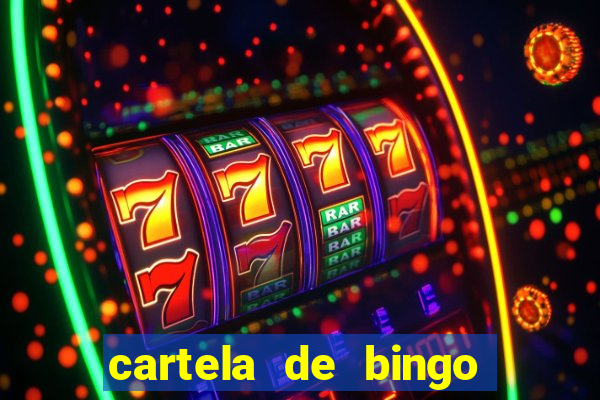 cartela de bingo pra imprimir