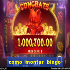 como montar bingo brinquedos toia