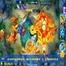 comandos windows r limpeza