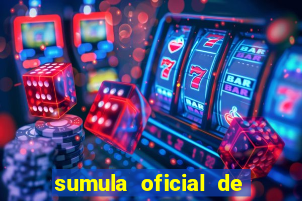 sumula oficial de futebol 7 society excel