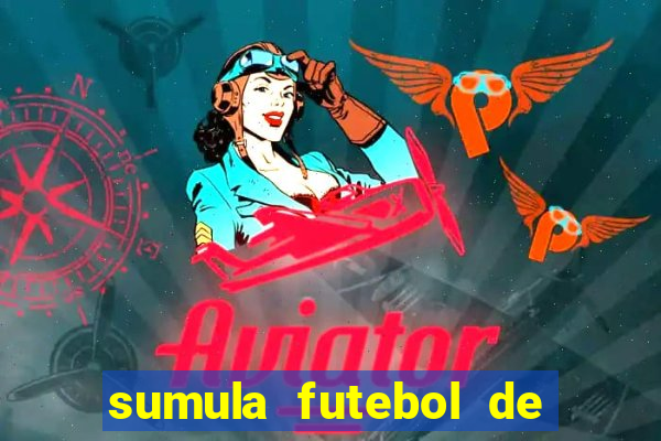sumula futebol de campo word