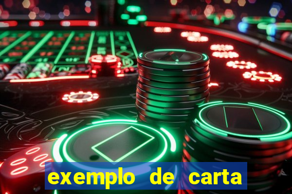 exemplo de carta aberta vestibular
