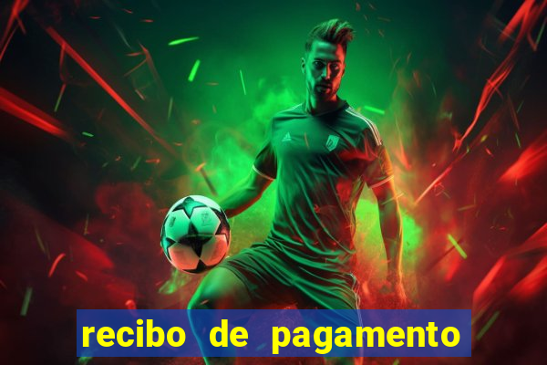 recibo de pagamento simples word