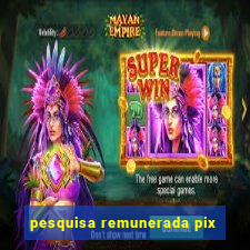 pesquisa remunerada pix