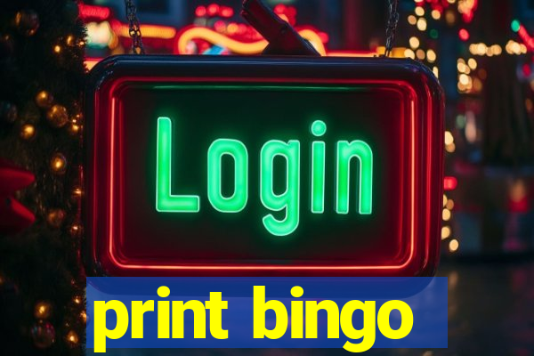 print bingo