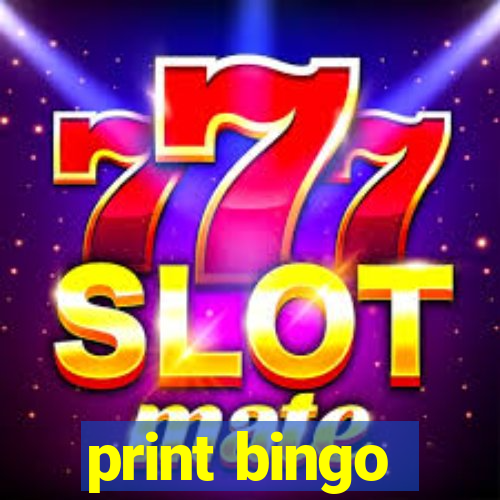 print bingo