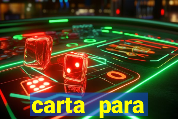 carta para encontrista homem
