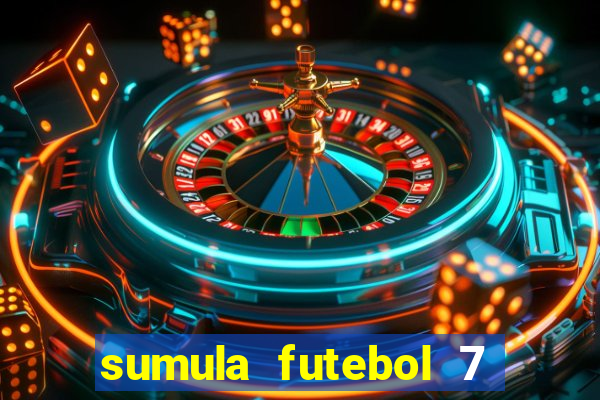 sumula futebol 7 society excel