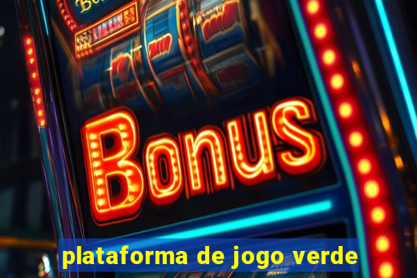 plataforma de jogo verde