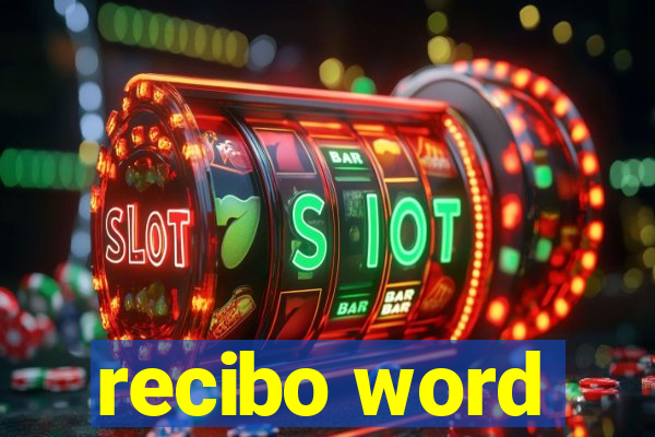 recibo word