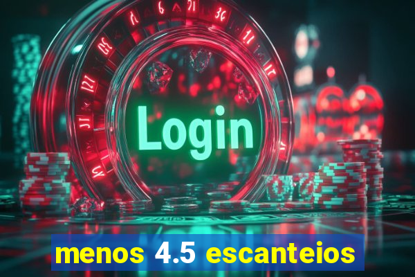 menos 4.5 escanteios