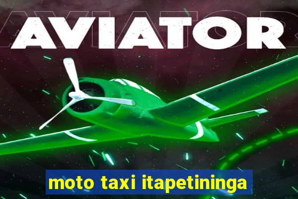moto taxi itapetininga