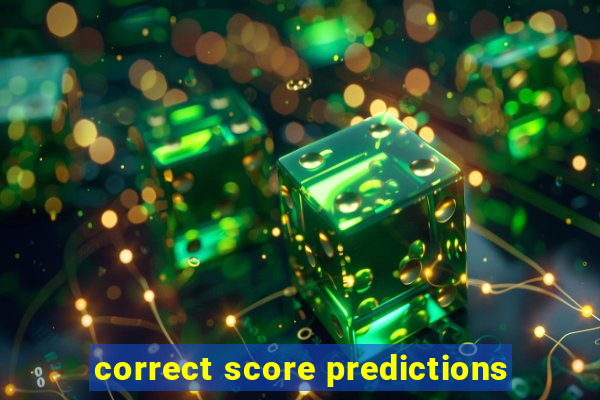 correct score predictions