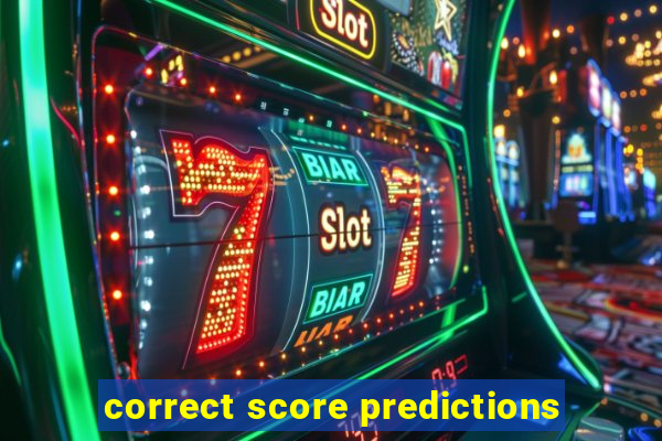 correct score predictions