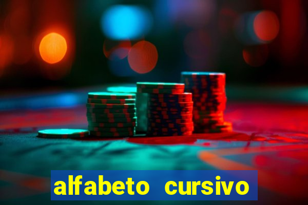 alfabeto cursivo para treinar caligrafia