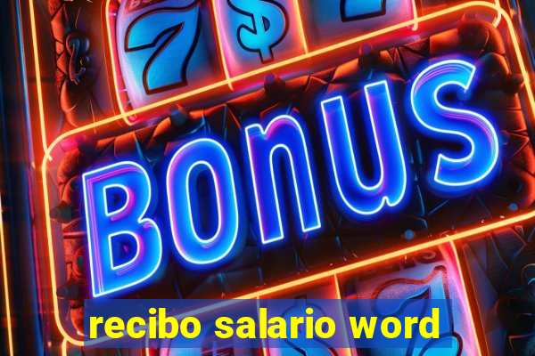 recibo salario word