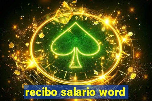 recibo salario word