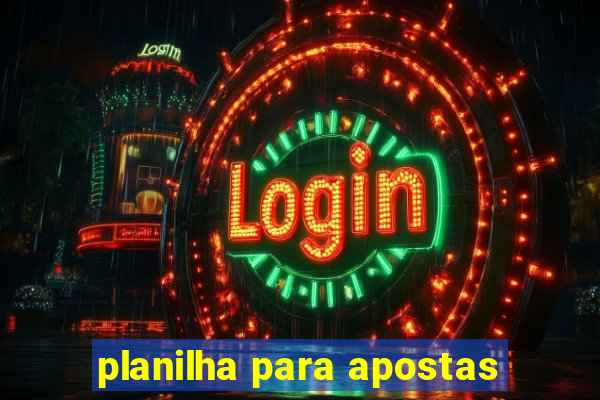 planilha para apostas