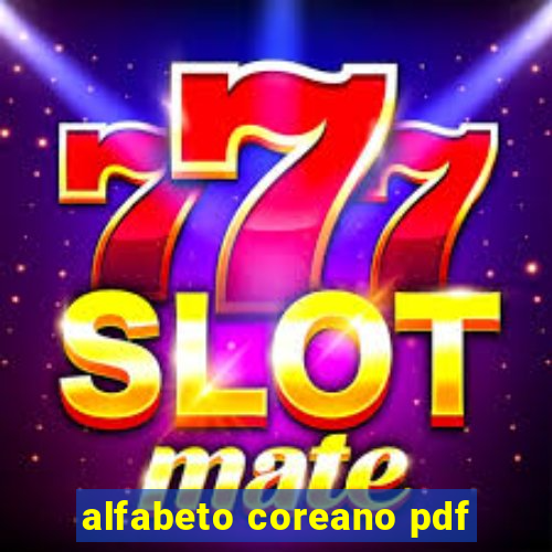 alfabeto coreano pdf