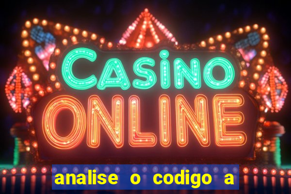 analise o codigo a seguir 1 import javax.swing.joptionpane