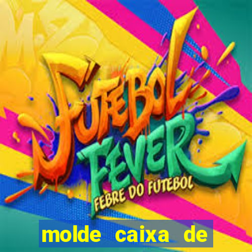 molde caixa de baralho png