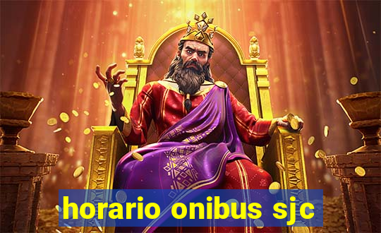horario onibus sjc