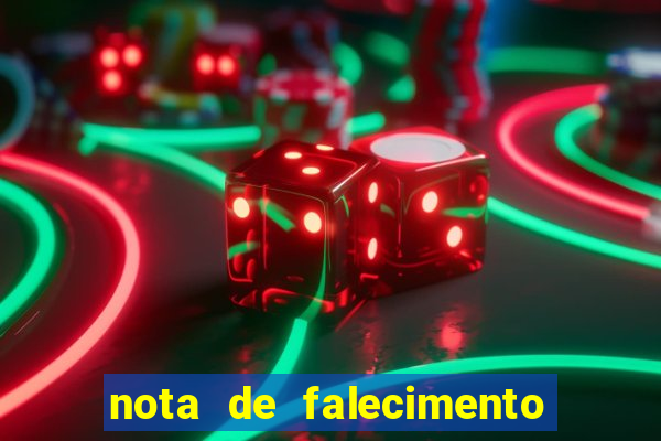 nota de falecimento a tribuna santos