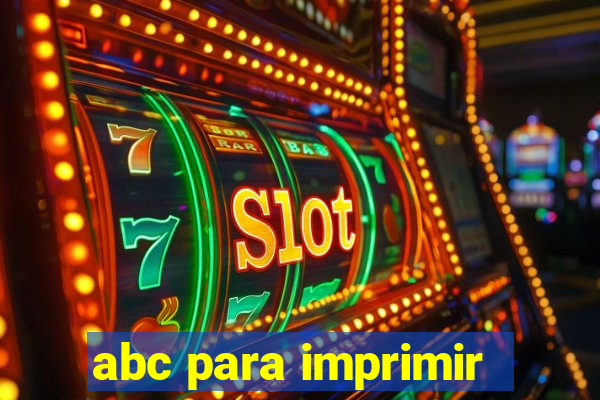 abc para imprimir