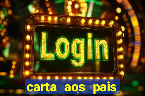 carta aos pais rubem alves