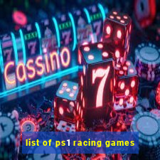 list of ps1 racing games