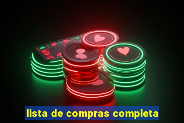 lista de compras completa