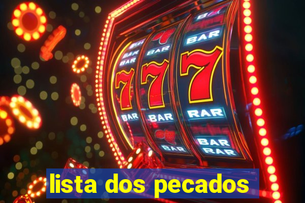 lista dos pecados