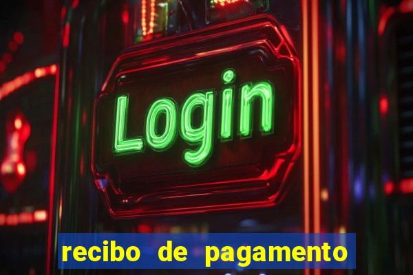 recibo de pagamento modelo word