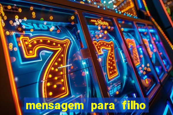 mensagem para filho jogador de futebol