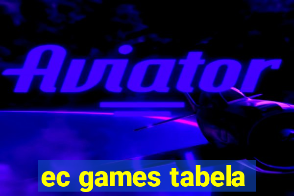 ec games tabela
