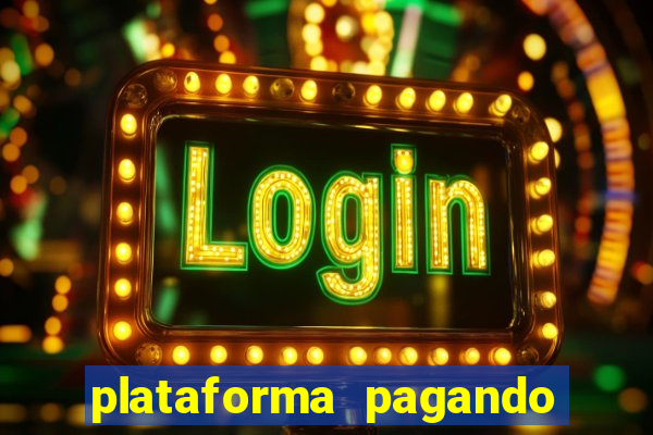 plataforma pagando bonus no cadastro