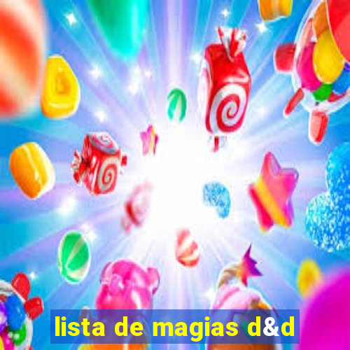 lista de magias d&d