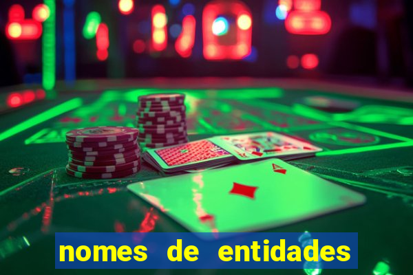 nomes de entidades do mal