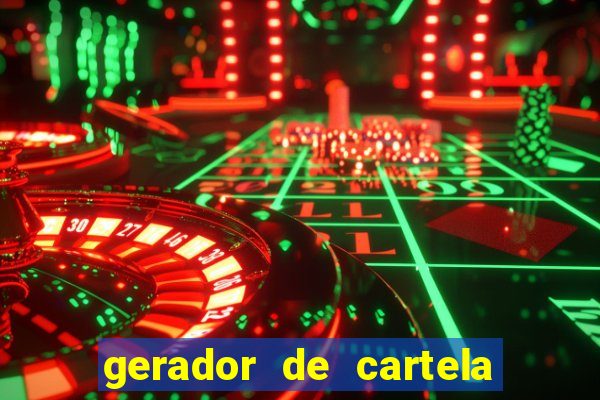 gerador de cartela de bingo