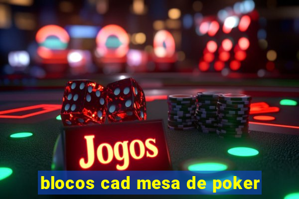 blocos cad mesa de poker