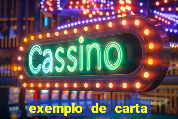 exemplo de carta aberta vestibular