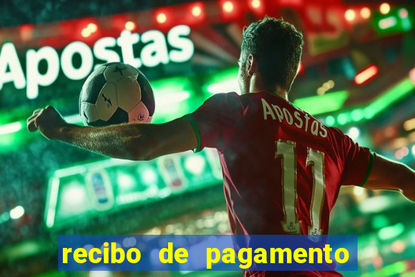 recibo de pagamento simples word