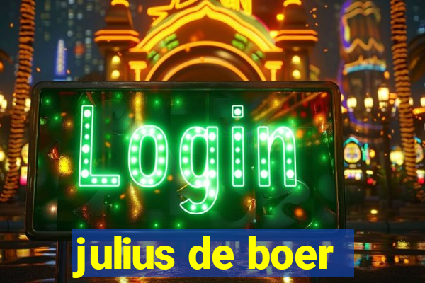 julius de boer