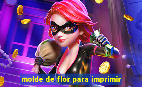 molde de flor para imprimir