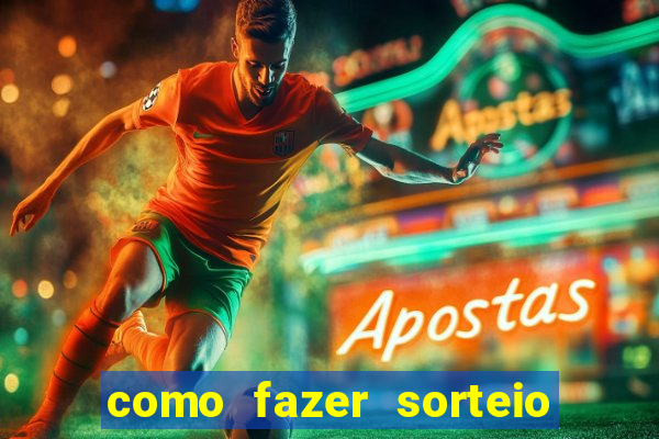 como fazer sorteio de cores online