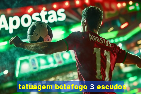 tatuagem botafogo 3 escudos