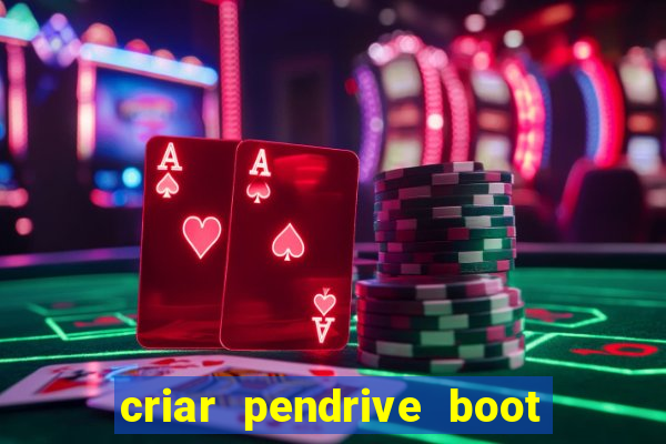 criar pendrive boot windows 10