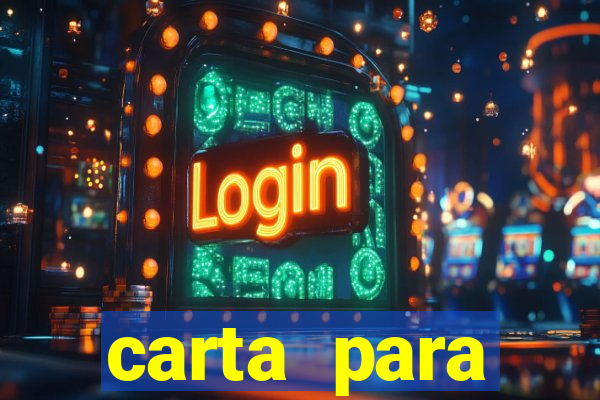 carta para encontrista homem