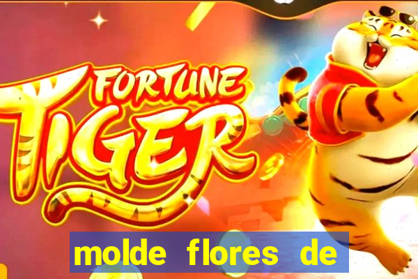 molde flores de papel para imprimir