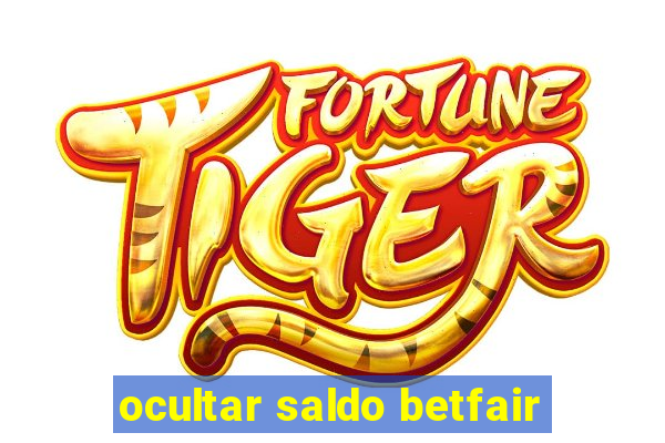 ocultar saldo betfair